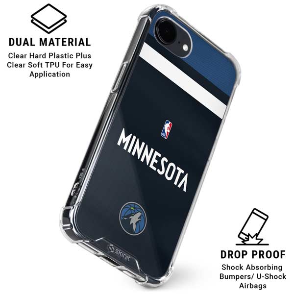 NBA Minnesota Timberwolves Jersey iPhone 16e Clear Case
