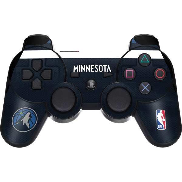 NBA Minnesota Timberwolves Jersey PS3 Dual Shock wireless controller Skin