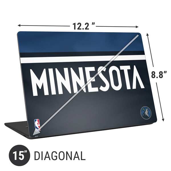 NBA Minnesota Timberwolves Jersey Universal Laptop 15in (12.2 x 8.8in) Skin