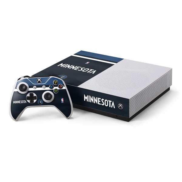 NBA Minnesota Timberwolves Jersey Xbox One S All-Digital Edition Bundle Skin