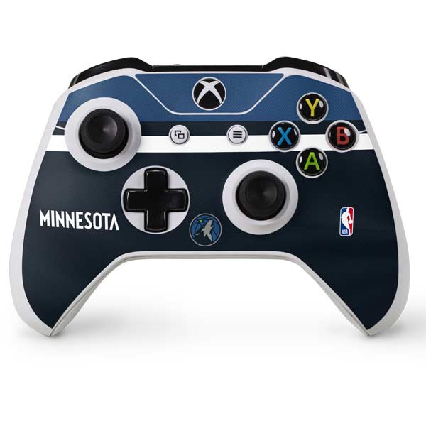 NBA Minnesota Timberwolves Jersey Xbox One S Console and Controller Bundle Skin