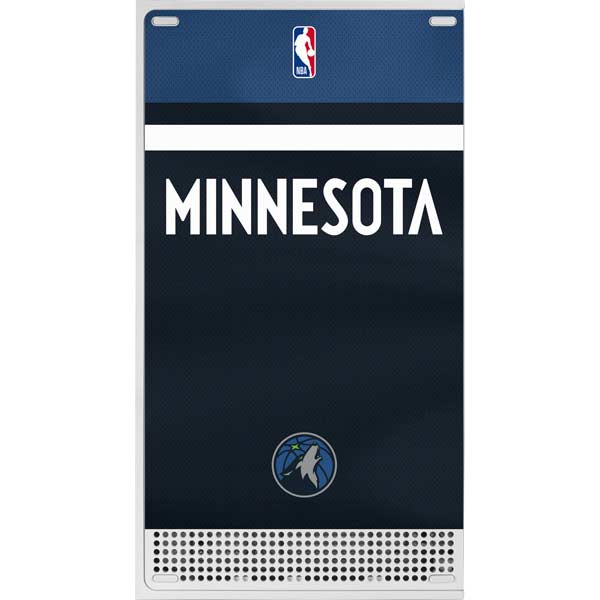 NBA Minnesota Timberwolves Jersey Xbox Series S Console Skin