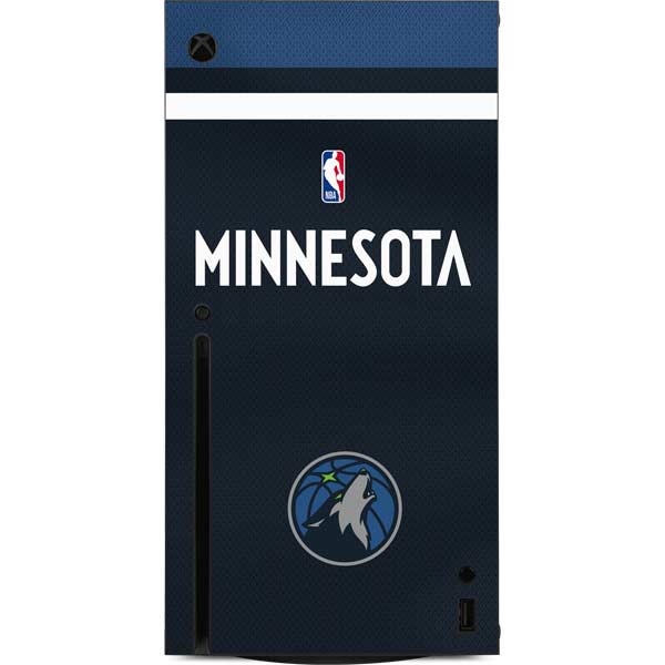 NBA Minnesota Timberwolves Jersey Xbox Series X Console Skin