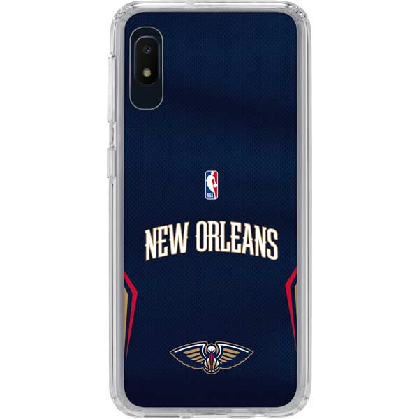 NBA New Orleans Pelicans Jersey Galaxy A10e Clear Case