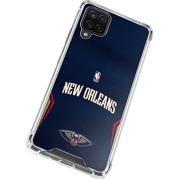 NBA New Orleans Pelicans Jersey Galaxy A12 Clear Case