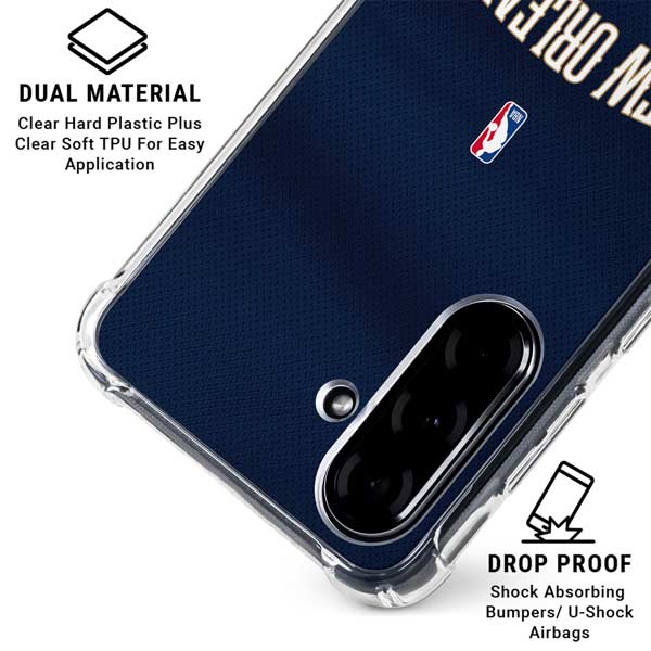 NBA New Orleans Pelicans Jersey Galaxy A36 5G Clear Case