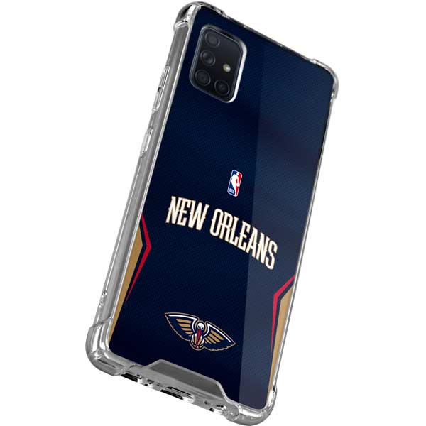 NBA New Orleans Pelicans Jersey Galaxy A51 5G Clear Case