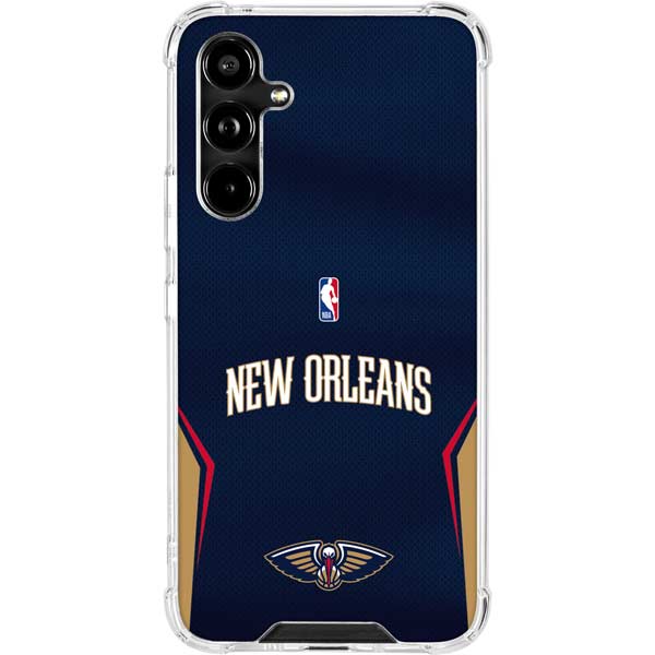 NBA New Orleans Pelicans Jersey Galaxy A54 5G Clear Case