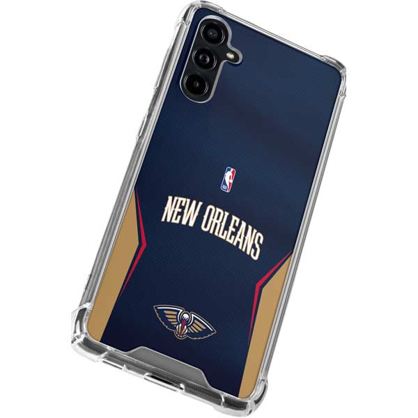NBA New Orleans Pelicans Jersey Galaxy A54 5G Clear Case