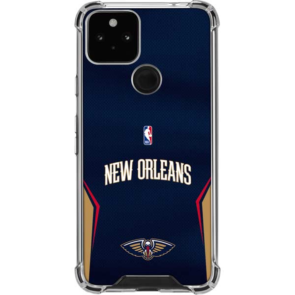NBA New Orleans Pelicans Jersey Google Pixel 5 Clear Case