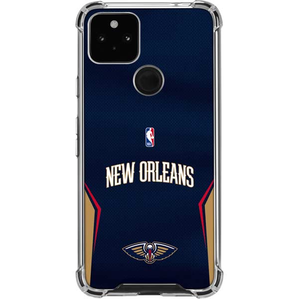 NBA New Orleans Pelicans Jersey Google Pixel 5a 5G Clear Case