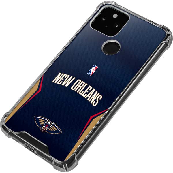NBA New Orleans Pelicans Jersey Google Pixel 5a 5G Clear Case