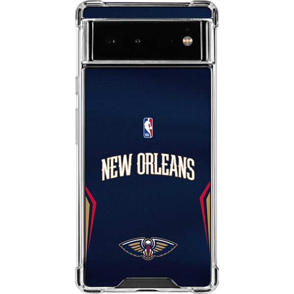 NBA New Orleans Pelicans Jersey Google Pixel 6 Clear Case
