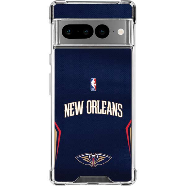 NBA New Orleans Pelicans Jersey Google Pixel 7 Pro Clear Case