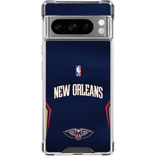 NBA New Orleans Pelicans Jersey Google Pixel 8 Pro Clear Case