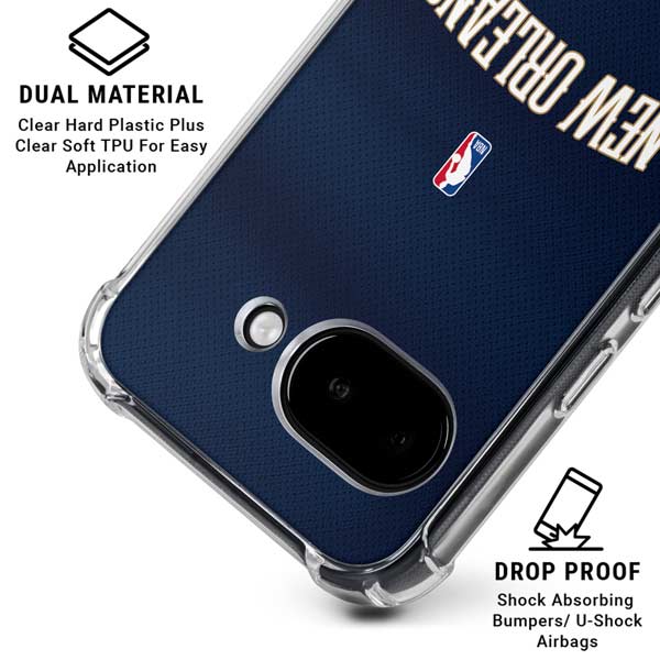 NBA New Orleans Pelicans Jersey Google Pixel 9a Clear Case