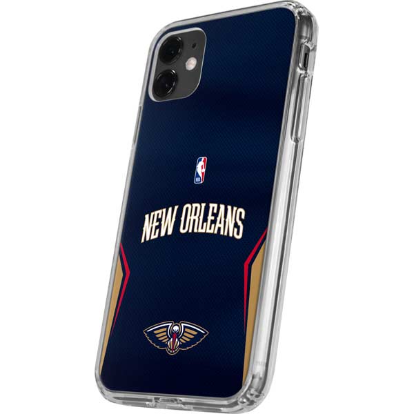 NBA New Orleans Pelicans Jersey iPhone 11 Clear Case