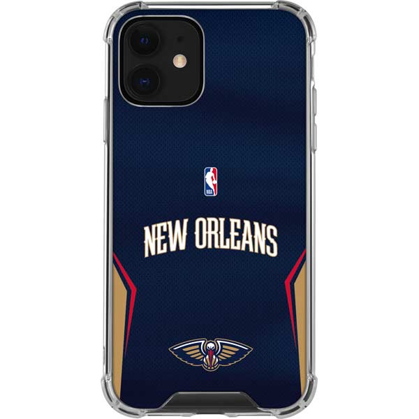 NBA New Orleans Pelicans Jersey iPhone 12 Clear Case