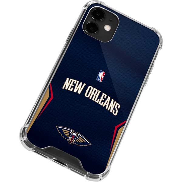NBA New Orleans Pelicans Jersey iPhone 12 Clear Case