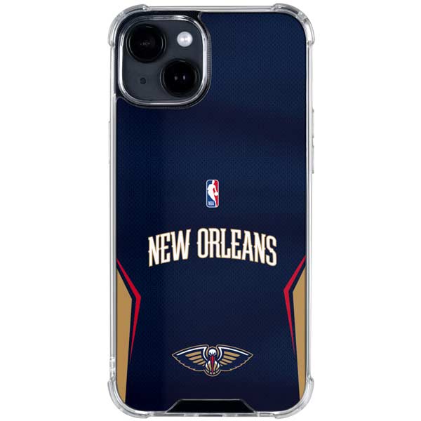 NBA New Orleans Pelicans Jersey iPhone 14 Plus Clear Case
