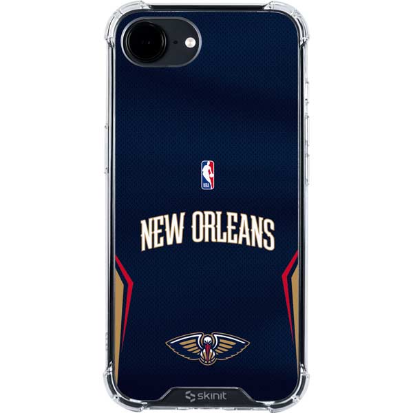 NBA New Orleans Pelicans Jersey iPhone 16e Clear Case