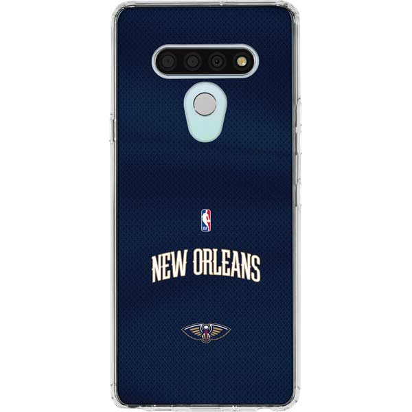 NBA New Orleans Pelicans Jersey LG Stylo 6 Clear Case