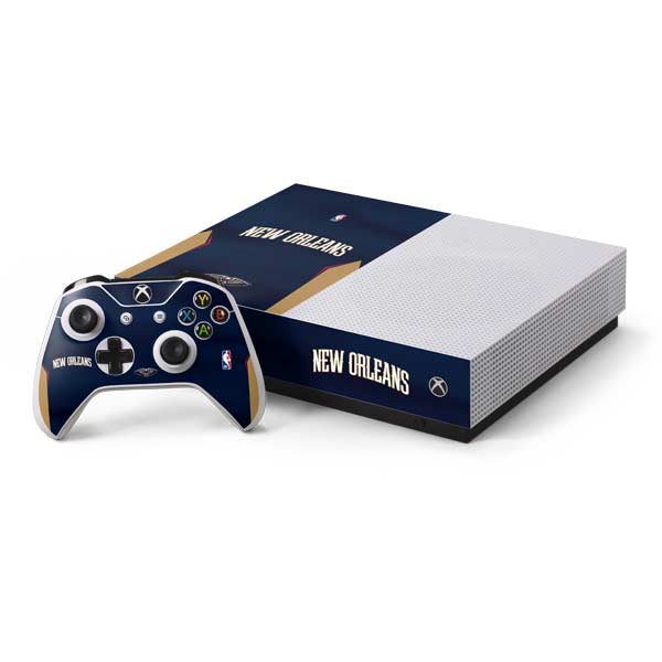 NBA New Orleans Pelicans Jersey Xbox One S All-Digital Edition Bundle Skin
