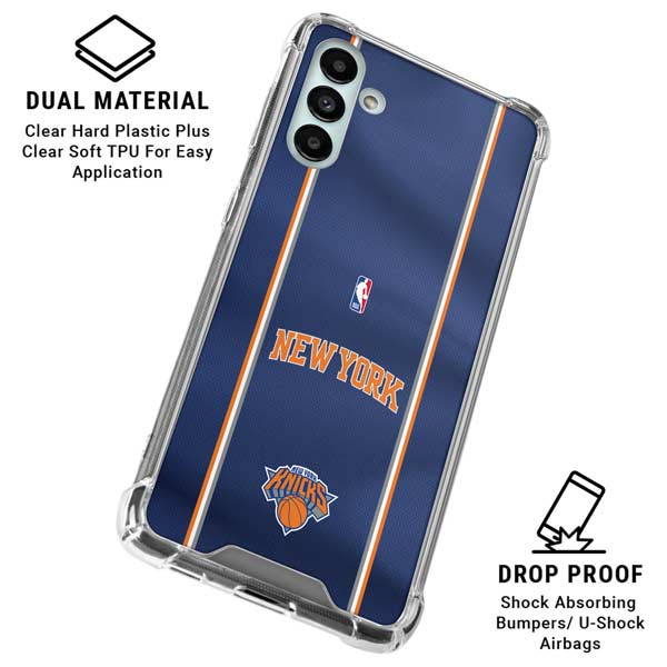 NBA New York Knicks Jersey Galaxy A13 5G Clear Case