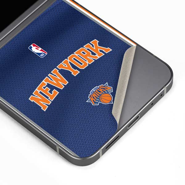 NBA New York Knicks Jersey Galaxy Z Flip6 Skin