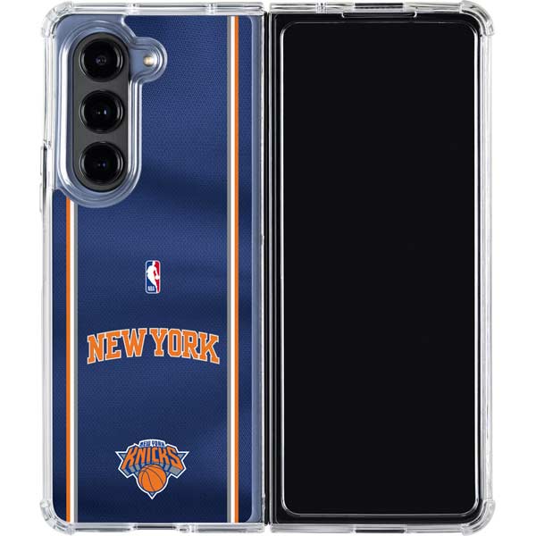 NBA New York Knicks Jersey Galaxy Z Fold5 5G Clear Case