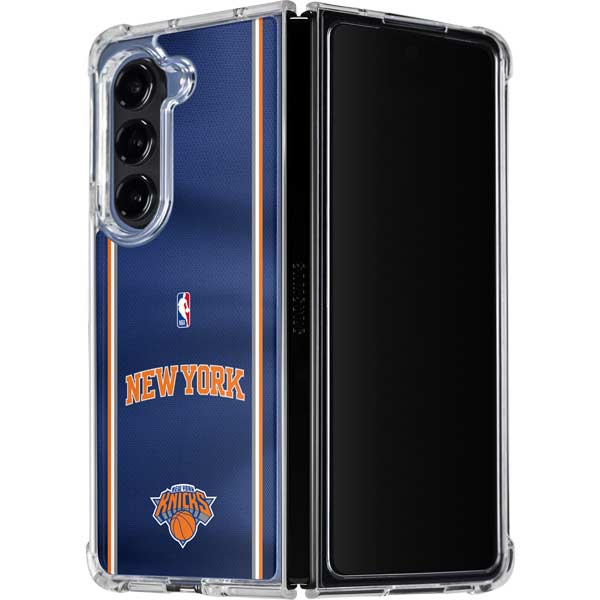 NBA New York Knicks Jersey Galaxy Z Fold5 5G Clear Case