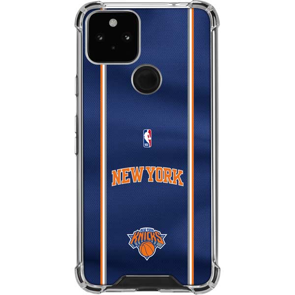 NBA New York Knicks Jersey Google Pixel 5 Clear Case