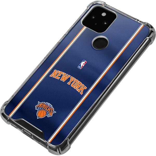 NBA New York Knicks Jersey Google Pixel 5 Clear Case