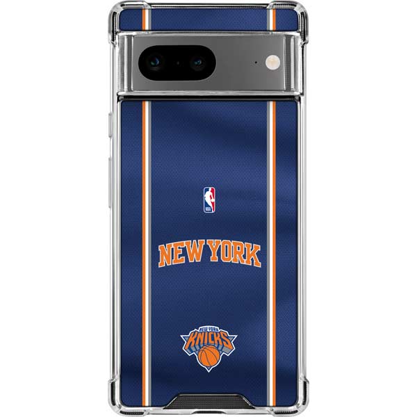 NBA New York Knicks Jersey Google Pixel 8 Clear Case