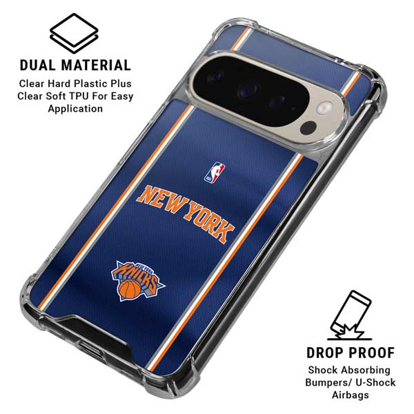 NBA New York Knicks Jersey Google Pixel 9/9 Pro Clear Case
