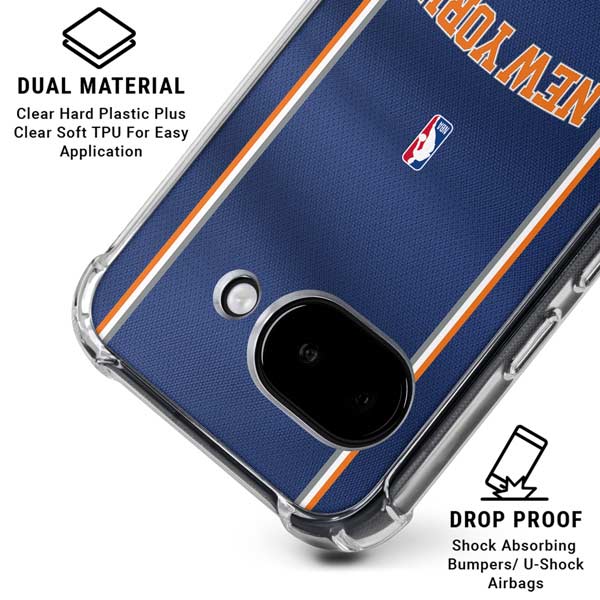 NBA New York Knicks Jersey Google Pixel 9a Clear Case