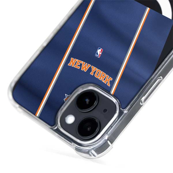 NBA New York Knicks Jersey iPhone 15 Plus MagSafe Case