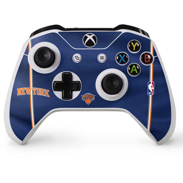 NBA New York Knicks Jersey Xbox One S Console and Controller Bundle Skin