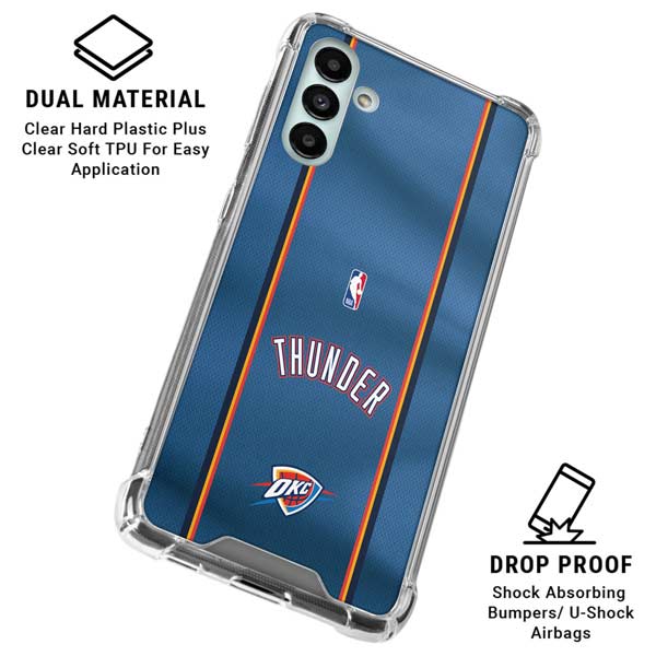 NBA Oklahoma City Thunder Jersey Galaxy A13 5G Clear Case