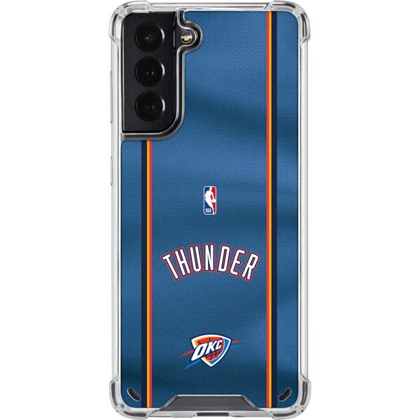 NBA Oklahoma City Thunder Jersey Galaxy S21 5G Clear Case