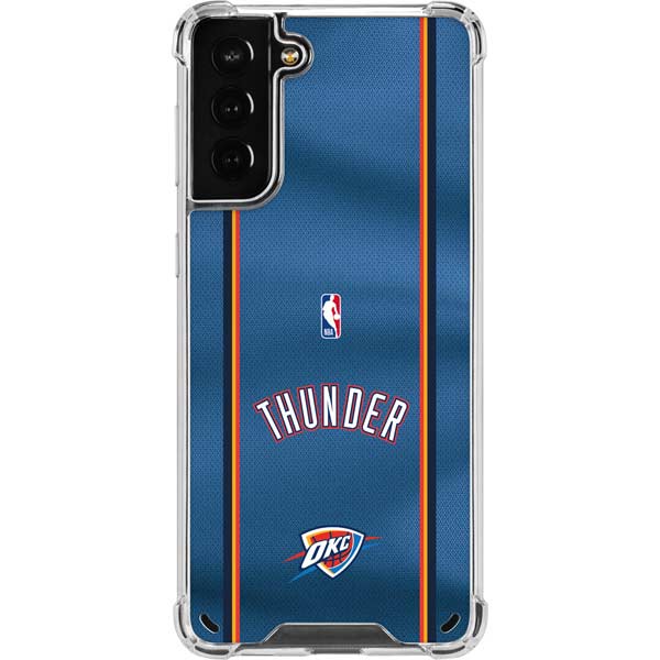 NBA Oklahoma City Thunder Jersey Galaxy S21 Plus 5G Clear Case
