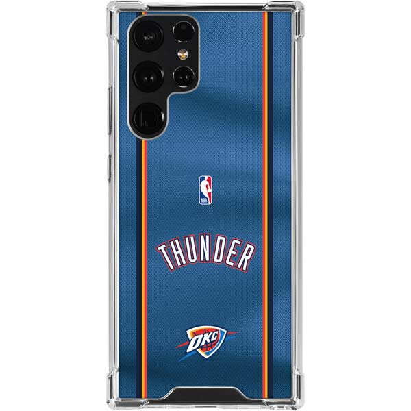 NBA Oklahoma City Thunder Jersey Galaxy S24 Ultra Clear Case