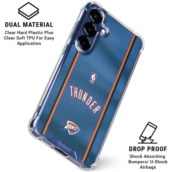NBA Oklahoma City Thunder Jersey Galaxy S25 Clear Case