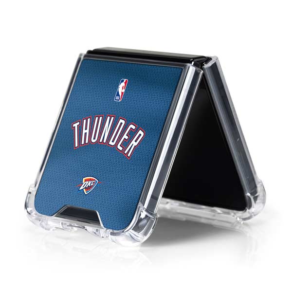 NBA Oklahoma City Thunder Jersey Galaxy Z Flip5 5G Clear Case