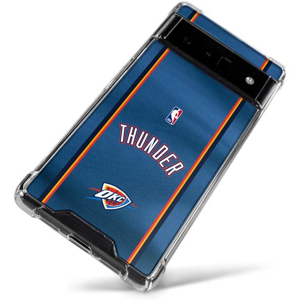 NBA Oklahoma City Thunder Jersey Google Pixel 6 Clear Case