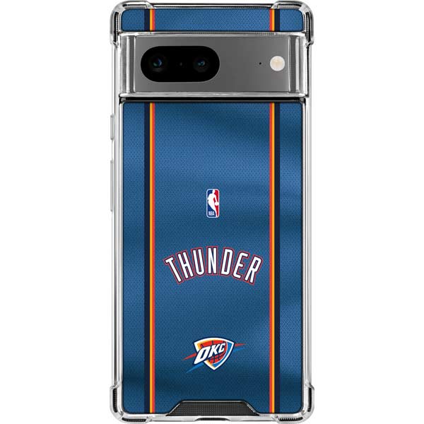 NBA Oklahoma City Thunder Jersey Google Pixel 8 Clear Case
