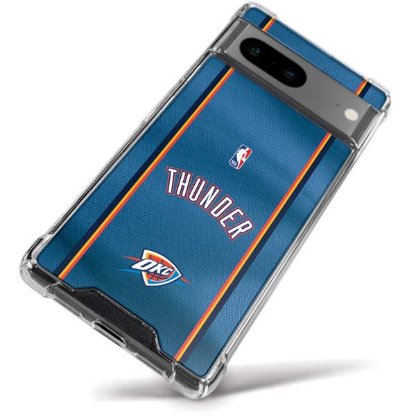 NBA Oklahoma City Thunder Jersey Google Pixel 8 Clear Case