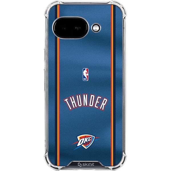 NBA Oklahoma City Thunder Jersey Google Pixel 9a Clear Case