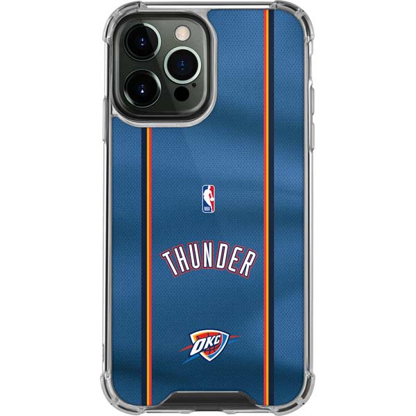 NBA Oklahoma City Thunder Jersey iPhone 14 Pro Max Clear Case