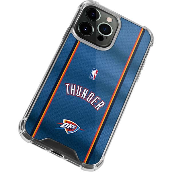 NBA Oklahoma City Thunder Jersey iPhone 14 Pro Max Clear Case